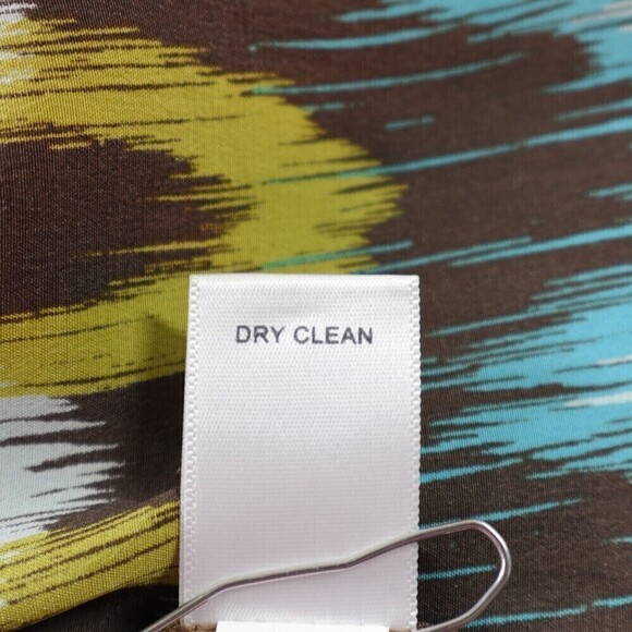 Banana Republic Silk Dress Womens Small Grace Ikat Print Brown Sleeveless Tunic - Picture 15 of 16